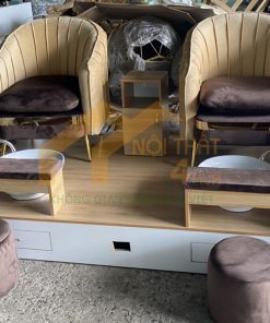 Ghế làm nail bằng gỗ
