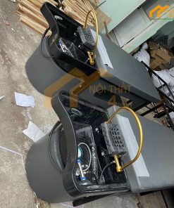 Giường dưỡng sinh bồn nhựa chân sắt màu xám tro - GGDSN03 4 Giường dưỡng sinh bồn nhựa chân sắt màu xám tro