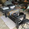 Giường gội bồn nhựa chân gỗ không bụt
