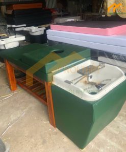 Bồn gội 2in1 bồn vuông màu xanh