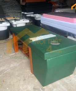 Bồn gội 2in1 bồn vuông màu xanh