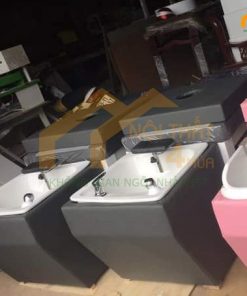 Mẫu giường gội bòn sư vuông cao cấp