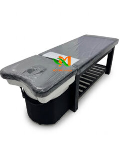 Giường gội đầu 2in1 gỗ màu đen