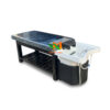 Giường gội bồn nhựa chân gỗ nệm màu đen - GGDN06 2 Giường gội đầu 2in1 gỗ màu đen