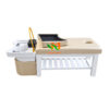 Giường gội đầu dưỡng sinh bồn sứ chân gỗ cao cấp - GGDSS01 2 Giường gội đầu bồn sứ cao cấp