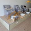 Bộ ghế làm Nail bằng gỗ bọc Simili - GLN10 2 Mẫu ghế nail simili cao cấp