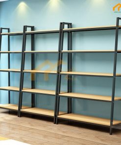 Mẫu tủ trưng bày mỹ phẩm khung sắt
