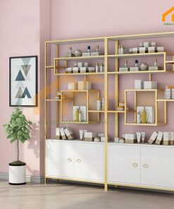 Mẫu tủ trưng bày mỹ phẩm hiện đại