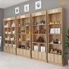 Kệ trưng bày mỹ phẩm MDF giá rẻ - KTBMP16 2 Mẫu tủ trưng bày mỹ phẩm bằng gỗ