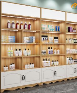 Mẫu tủ trưng bày mỹ phẩm đẹp