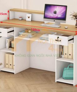 Bàn lễ tân bằng gỗ nhỏ đẹp