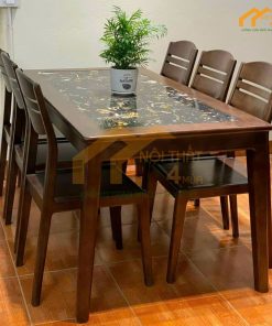 Mẫu bàn ăn hiện đại 6 ghế đẹp