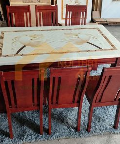 Bồ bàn ăn 6 ghế mặt đá hiện đại