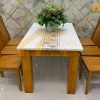 Bộ bàn ăn 6 ghế Haiti mặt đá gỗ sồi - BA6GS02 1 Bộ bàn ăn 6 ghế gỗ sồi mắt đá