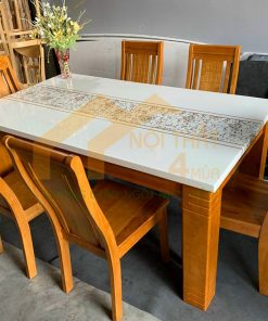 Bộ bàn ăn 1,4m 6 ghế Haiti hiện đại - BA4GS12