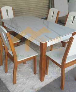 Bộ bàn ăn 1m5 ghế Neva hiện đại - BA4GS14