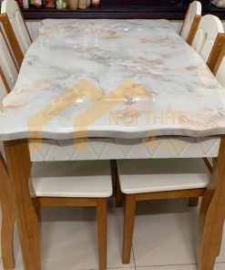 Bộ bàn ăn 1m5 ghế Neva hiện đại - BA4GS17