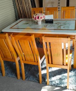 Bộ bàn ăn 1m6 ghế Haiti hiện đại - BA4GS19