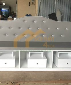 Bộ ghế làm nail băng dài màu xám - GLN24 4 Mẫu bộ ghế làm nail băng dài màu xám