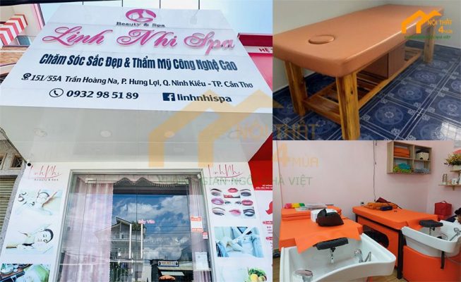 Cung cấp giường spa các loại cho salon tóc, tiệm nail, spa giá xưởng tốt nhất.