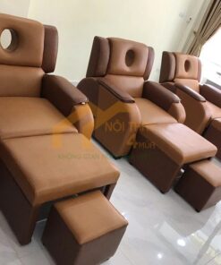 Ghế foot massage nâng hạ bọc simili cao cấp