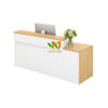 Quầy lễ tân gỗ MDF nhỏ gọn 1m2 - QLT01