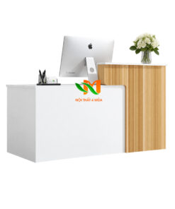 Quầy lễ tân gỗ MDF nhỏ gọn 1m2