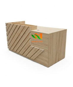 Quầy lễ tân 1m8 gỗ hiện đại - QLT23