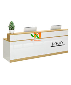 Quầy lễ tân spa gỗ MDF 2m - QLT14