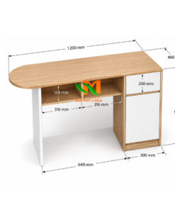 Quầy thanh toán hiện đại 1m2 - QLT19