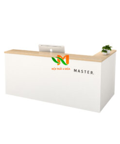 Quầy lễ tân gỗ MDF đơn giản 1m2 - QLT20