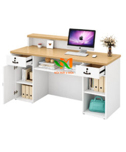 Bàn lễ tân bằng gỗ nhỏ đẹp