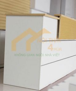 Mẫu quầy lễ tân gỗ 1m6 đẹp