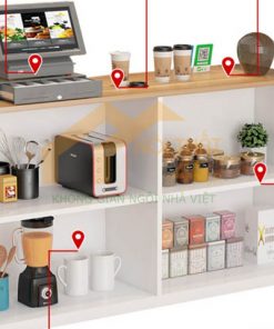 Mẫu quầy thu ngân quán cafe nhỏ đẹp