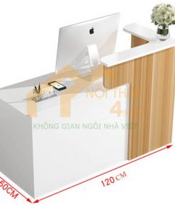 Mẫu quầy tính tiền đơn giản 1m2 hiện đại