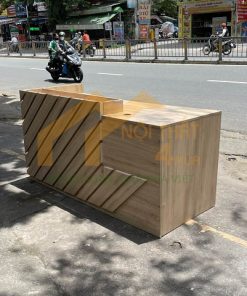 Quầy lễ tân 1m8 gỗ hiện đại