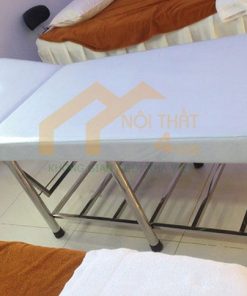 Giường gập đầu inox cho spa đẹp