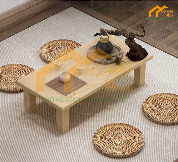 Bàn ăn cơm ngồi bệt nhỏ gọn