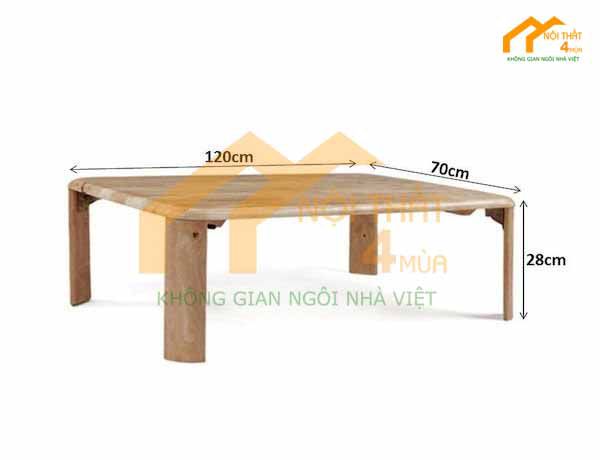 Bàn ăn thấp ngồi bệt
