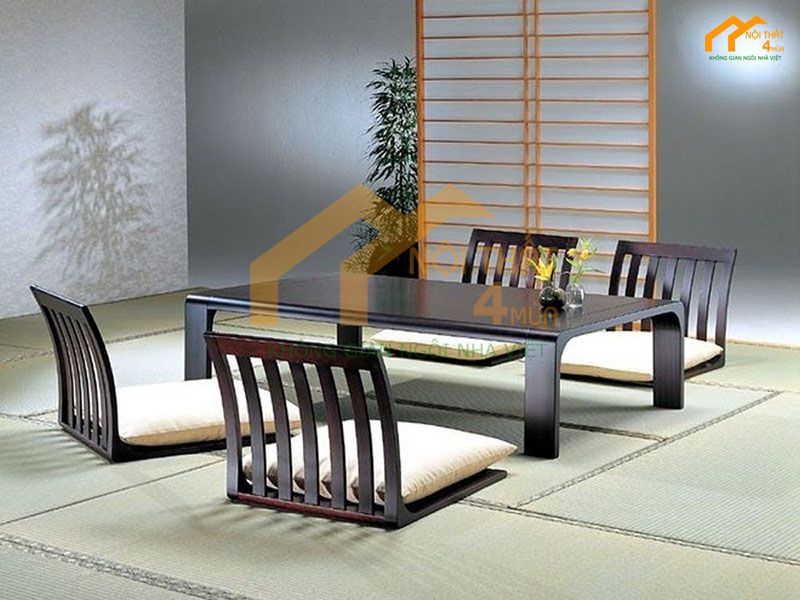 Bàn ăn cơm ngồi bệt nhỏ gọn