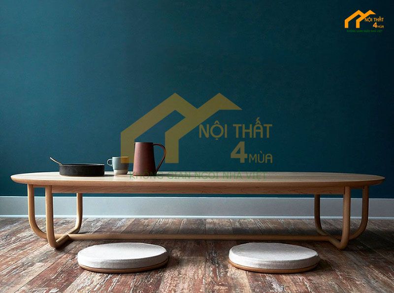 Bàn ăn cơm ngồi bệt nhỏ gọn