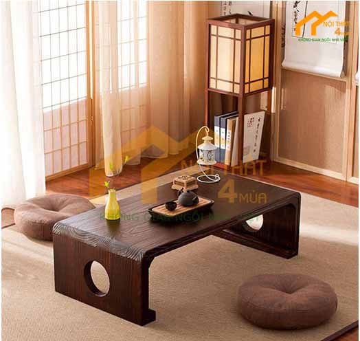 Mẫu bàn ăn bệt kiểu Nhật đơn giản đẹp