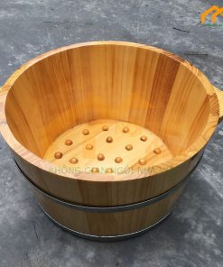 chậu ngâm chân gỗ sồi đẹp