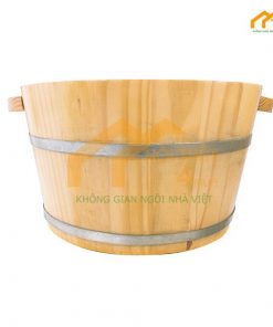 Chậu ngâm chân bằng gỗ thông - CNCT01 4 Chậu ngâm chân gỗ thông