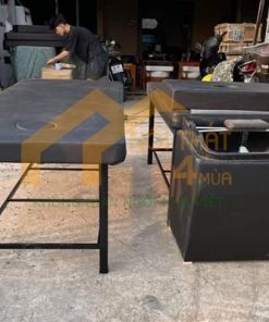 Giường gội 2in1 chân sắt bồn thùng