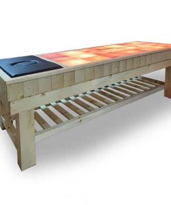 Mẫu giường massage đá muối himalaya 16 viên