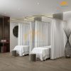 Rèm spa khung vòm - RSPK01 1 Mẫu rèm vải voan khung vòm chữ U