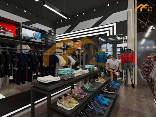 30+ Mẫu thiết kế shop thể thao đẹp ấn tượng Hút Khách 6 Mẫu thiết kế cửa hàng thể thao đẹp hút khách