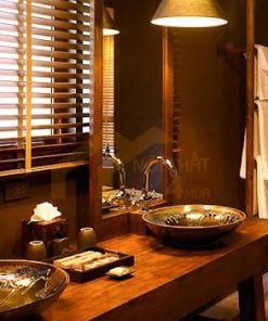 Rèm cửa gỗ cho spa