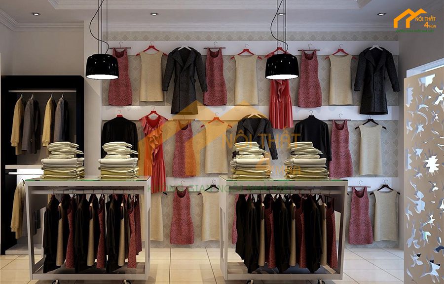 Mẫu thi công shop thời trang